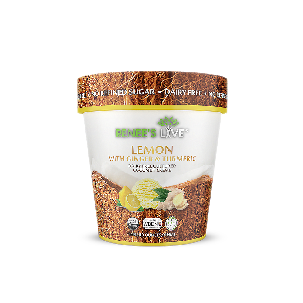 Renee's LIVE Lemon with Ginger & Turmeric Desserts